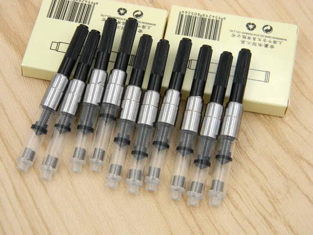 10 шт. чернильные картриджи насосы черного цвета|pen refills|ink converterpen refill ink |
