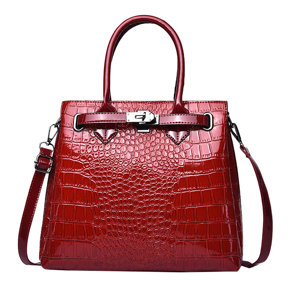 

MOLAVE Handbags Fashion Women bag new Alligator Handbag Wild High Capacity Shoulder Messenger Bag Zipper casual tote package9502