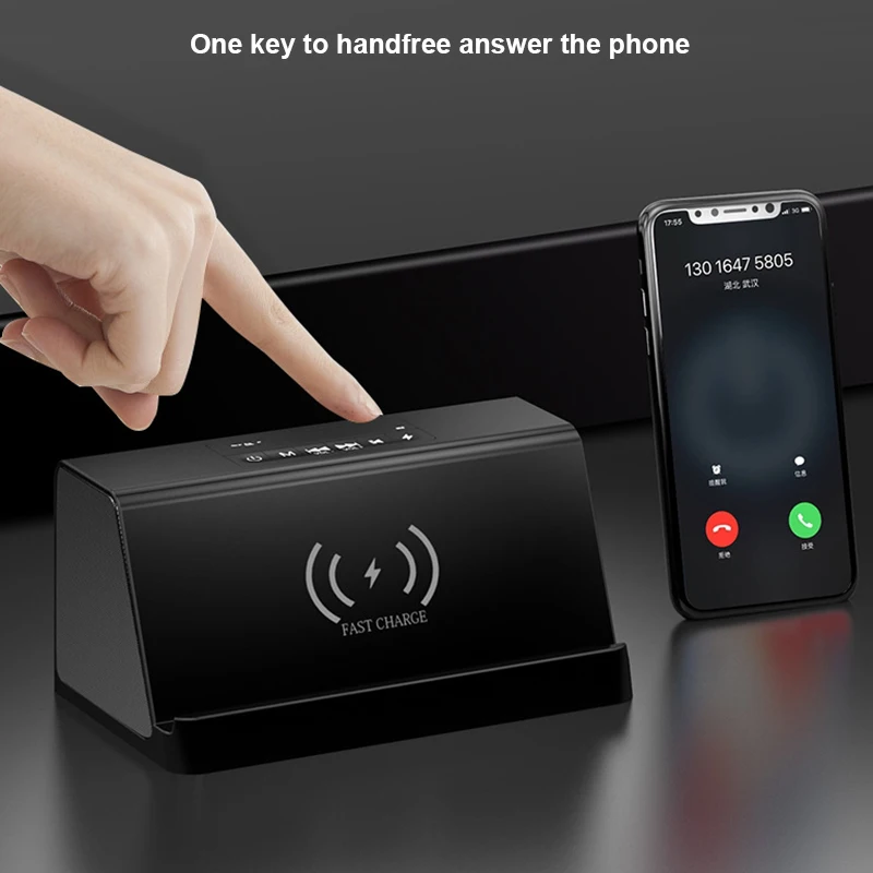 2 in 1 Bluetooth Speaker+10 W Fast Wireless
