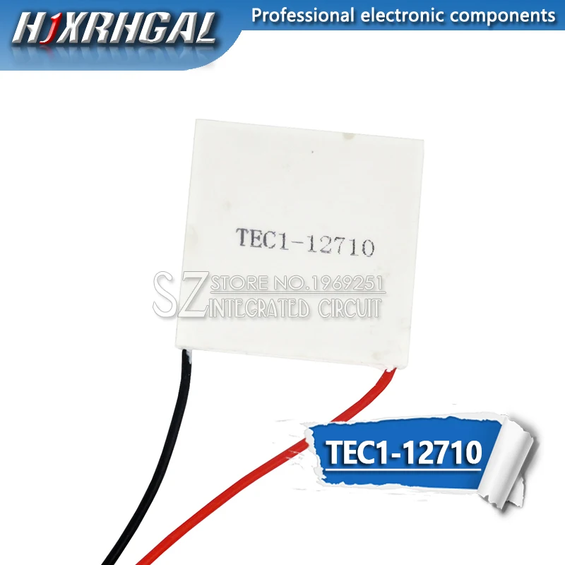 1 шт. TEC1-12705 Термоэлектрический охладитель Пельтье TEC1-12706 TEC1-12710 TEC1-12715 Пельтье Elemente модуль 40*40 мм 12709 12715 12712 - Цвет: TEC1-12710