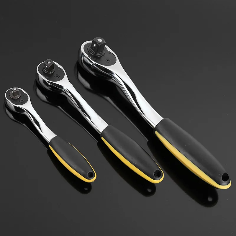 1/4",3/8",1/2" 72 Teeth CR V Universal Ratchet Handle Wrench Hand Tool