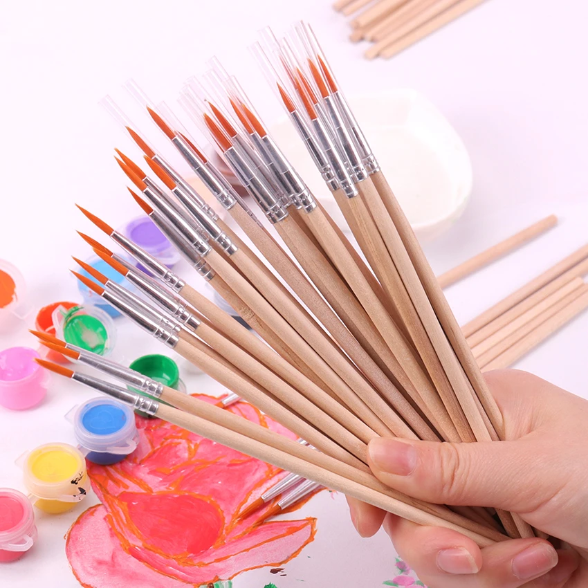 Thin Hand Painted Nylon Art Supplies Hook Line Pen Paint Drawing Painting Brush