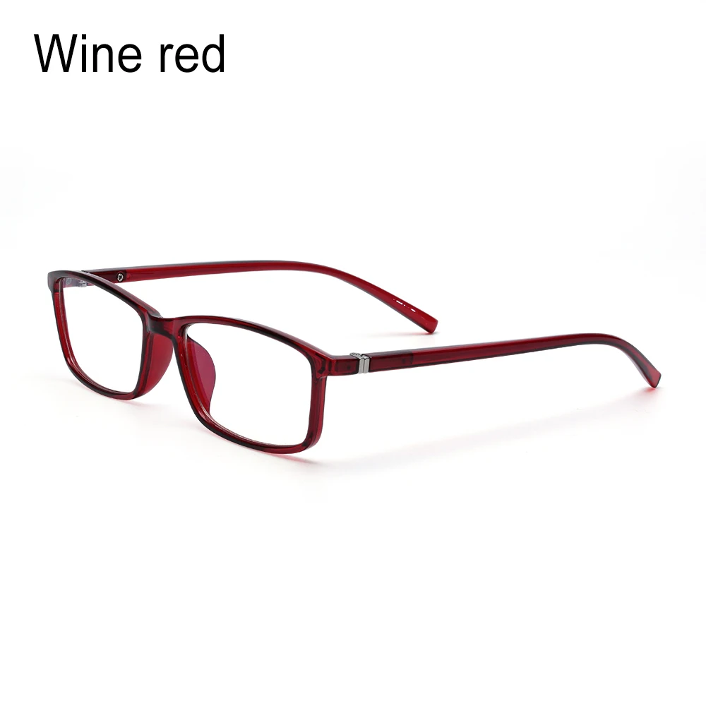 Очки унисекс с защитой от синих лучей, компьютерные очки, очки для чтения, UV400, устойчивые к излучению, очки для игр, гибкие, ультра-светильник, очки - Цвет оправы: Wine red