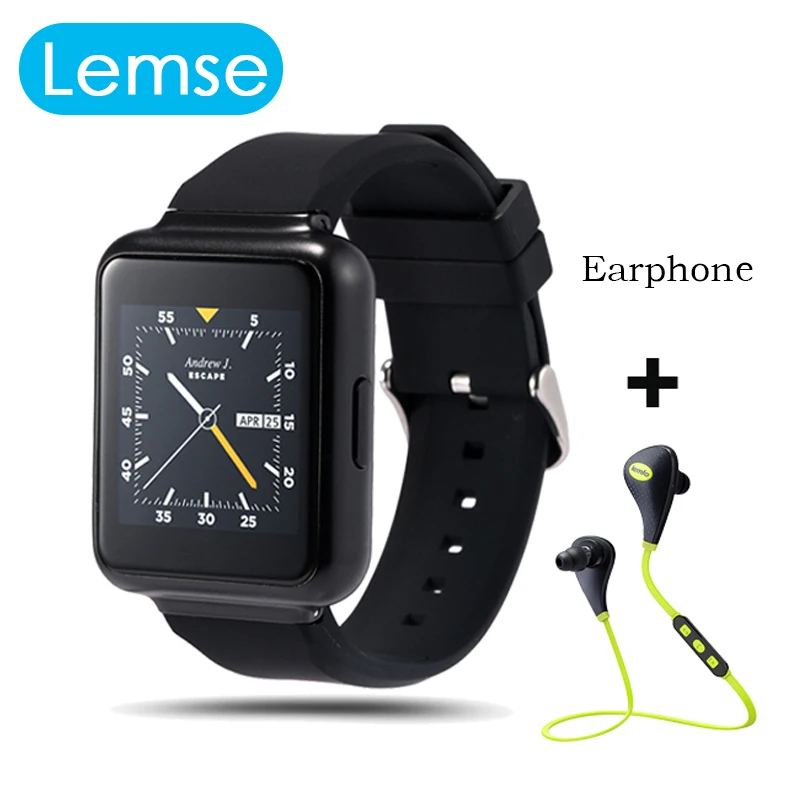 2016 Lemse Q1 Smart Watch MTK6580 Android 5 1 512MB 4GB 1 54 inch screen support