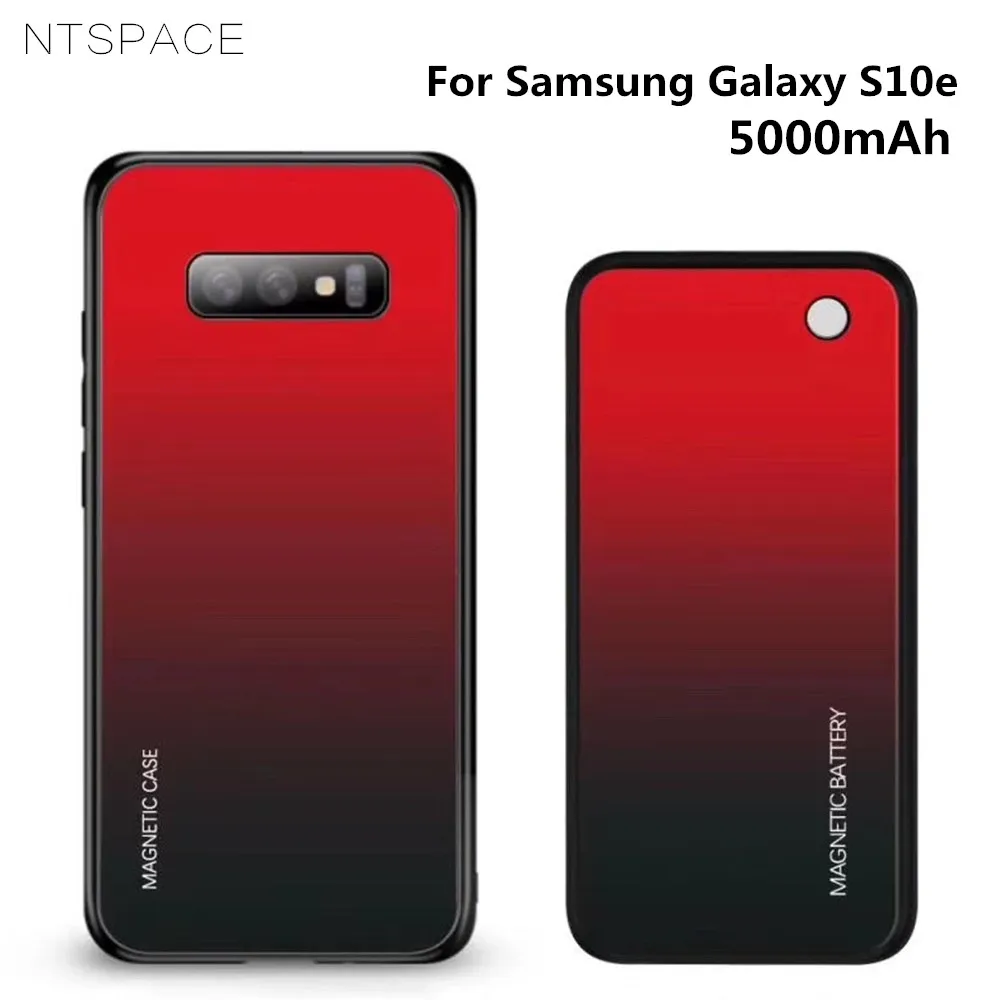 

Wireless Magnetic Battery Case For Samsung Galaxy S10e Portable Power Charger Cover 5000mAh Extended Phone Battery Power Case