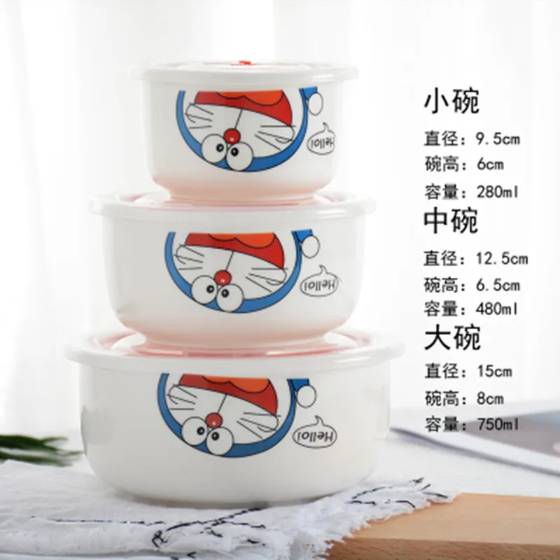 3 шт. Япония Kawaii керамическая коробка для обедов Procelain чаша Bento Ланчбокс переносной пищевой контейнер для детей посуда столовая посуда Set-Z0088