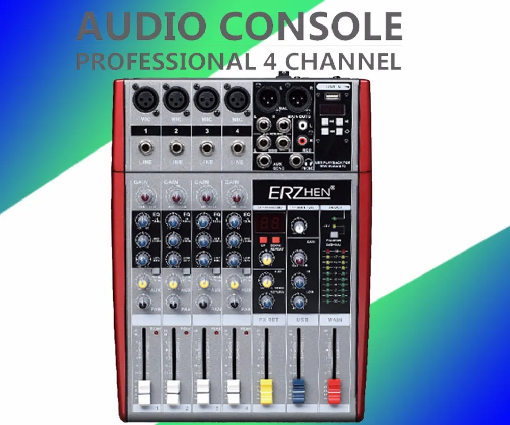 

Audio Mixer Console W6000T6 Professional Mixer Audio Amplifier Sound Processor 6 Channel