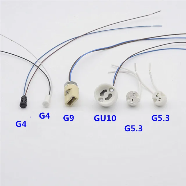 2PCS LED G4 G9 lamp base GU10 lamp holder G5.3 lamp socket Free