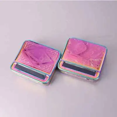 

70mm/78mm/110mm Metal Cigarette Rolling Machine Semi-automatic Manual Tobacco Rolling Machine Case Durable Metal Cigarette Maker