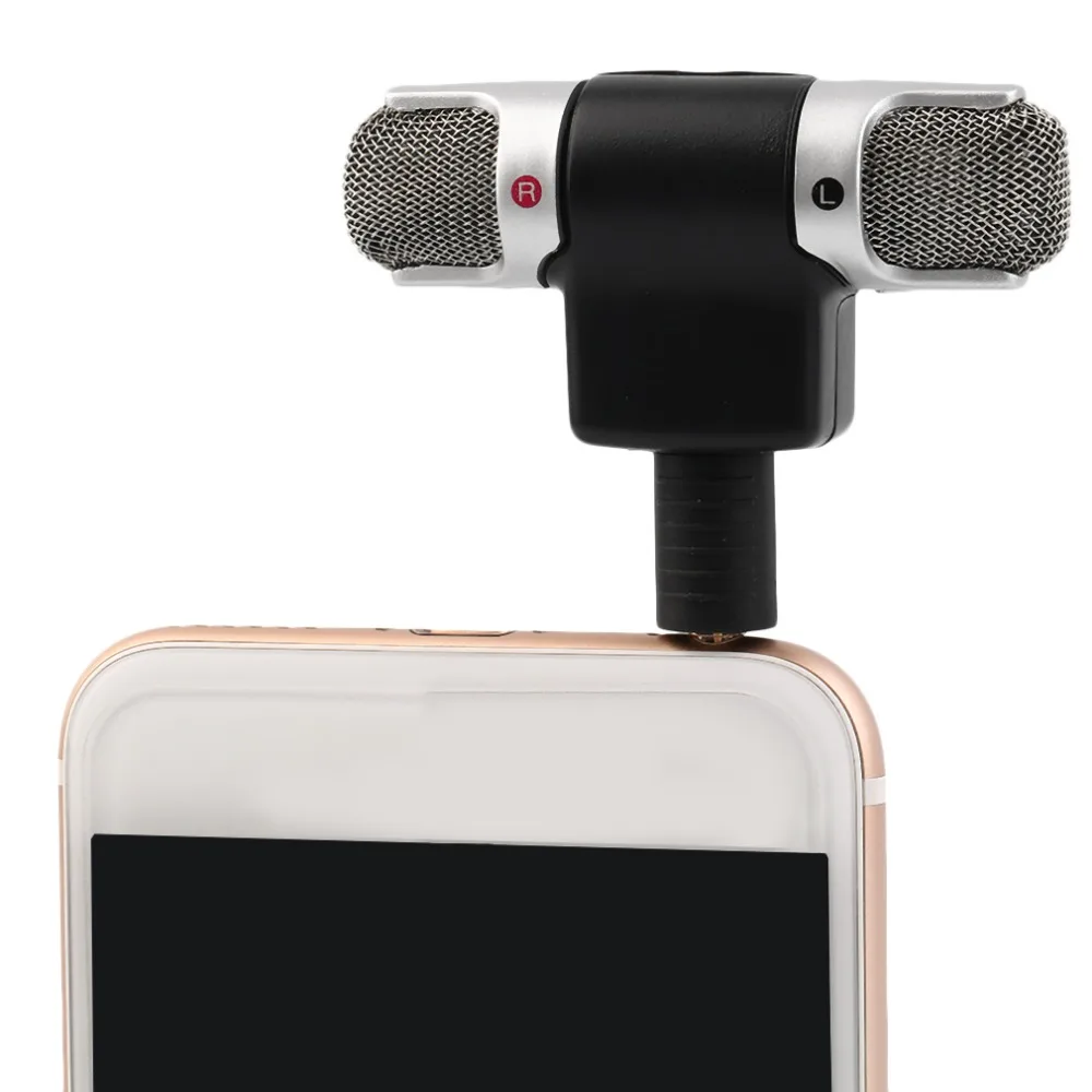 

Portable Mini Mic Digital Stereo Microphone for Recorder Mobile Phone New Arrival