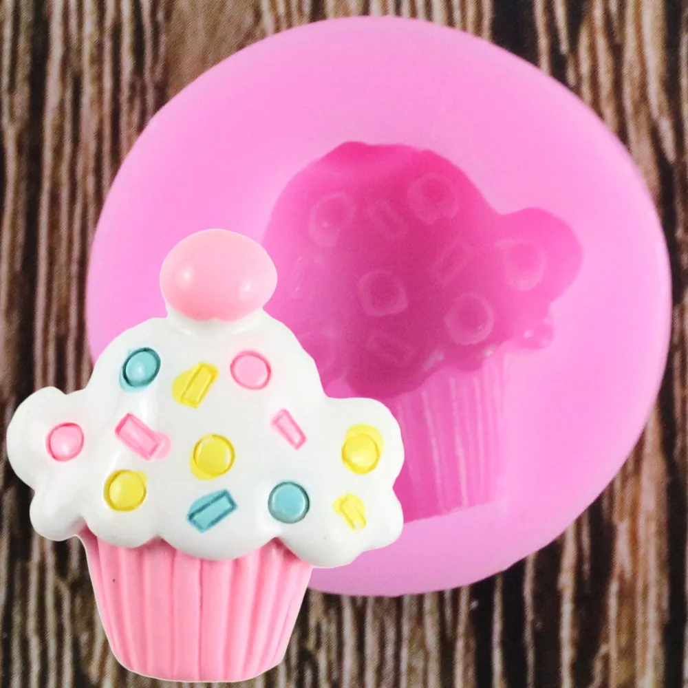 

3D Cake Ice Cream Silicone Mold Cupcake Fondant Molds Cake Decorating Tools Chocolate Candy Mould Polymer Clay Baking Moulds