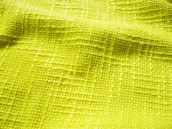

free ship light yellow tweed fabric price for 1 meter 53" wide