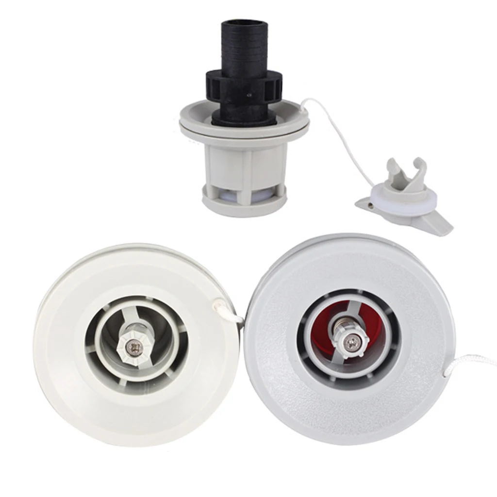 High Strong Plastic Pack of 3 Inflatable Marine Yacht Boat Kayak Air Valve Adapter Inflation Air Pump Hose Screw Valve Connector