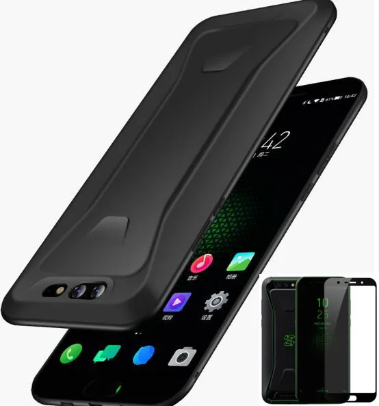 

For Xiaomi Black Shark Full Protection Cover Case For Xiaomi Black Shark Case With Full Tempered Glass MI Black Shark 2 Helo Pro