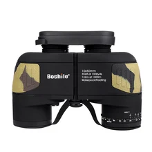 Военная Униформа Водонепроницаемый HD 10X50 бинокль телескоп Профессиональный Водонепроницаемый BAK4 prismaticos дальномер охоты видения