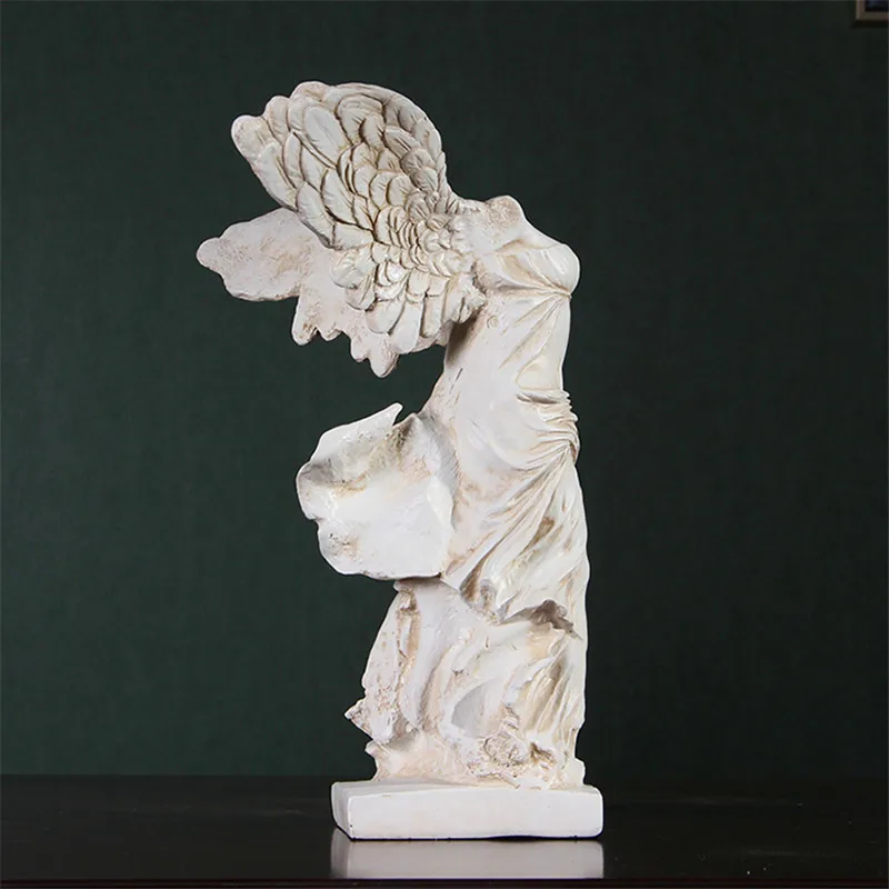 

Victory Goddess Nike Full-Length Portrait European Style Statue Model Home Decorations G1308
