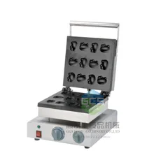 Free shipping Mini cat waffle maker 12 pcs a plate waffle baker