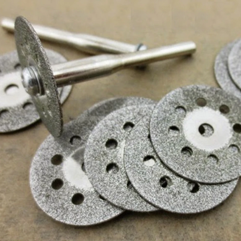 

12pcs/bag Rotary Tool Circular Saw Blades Cutting Discs Mandrel Dreme Cut off 10 Circular Saw Blades and 2 Mandrel
