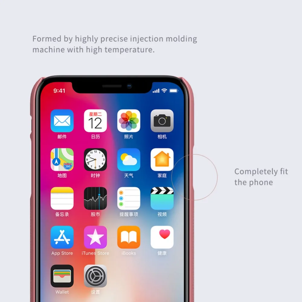 Для iphone X чехол Nillkin матовый PC твердый пластиковый чехол на заднюю панель для iphone X сумка для телефона для iphone 10 Чехол