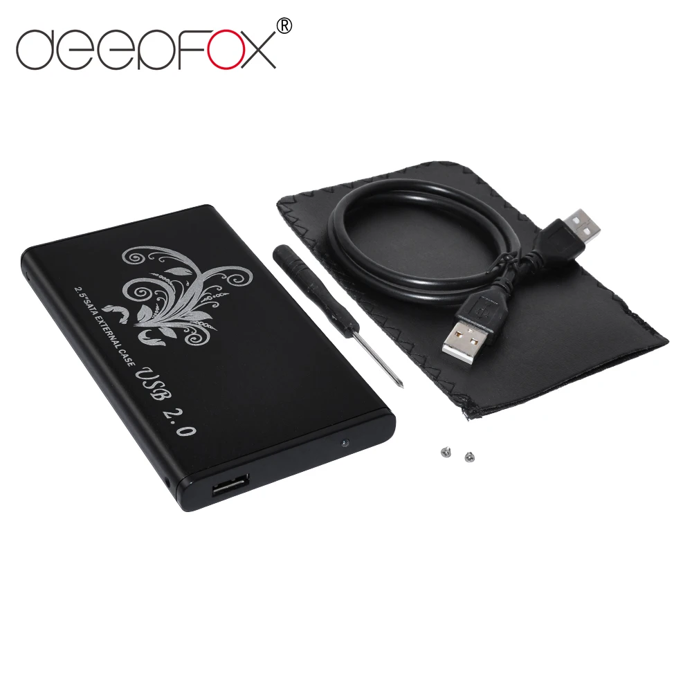 Корпус для жесткого диска DeepFox USB 2 0 корпус 5 дюйма SATA SSD чехол мобильного s