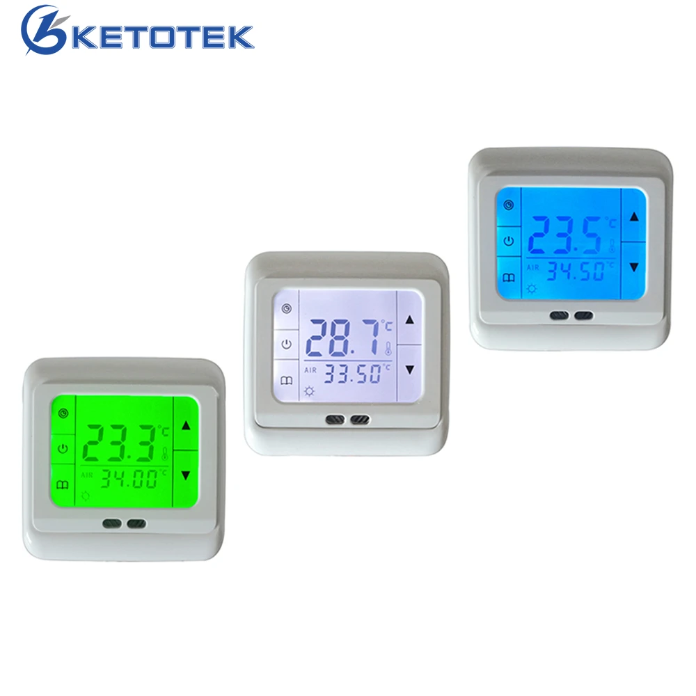 

Auto Control Digital LCD Display Heating Thermostat Floor Heating Temperature Controller Thermostat