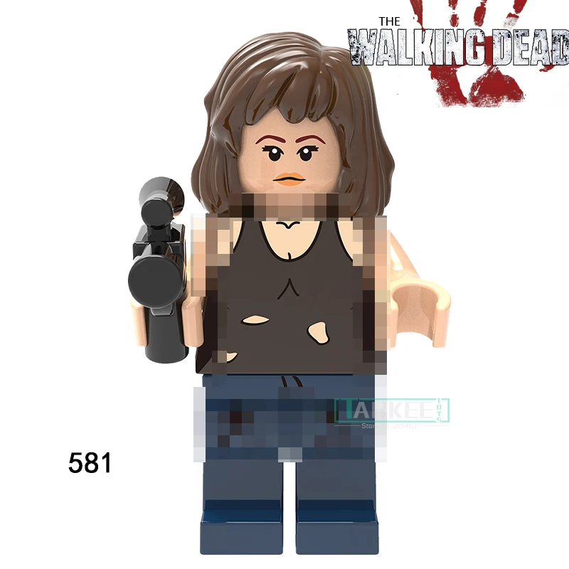 1pc The Walking Dead Figures Building Blocks Carl Daryl Rick Negan