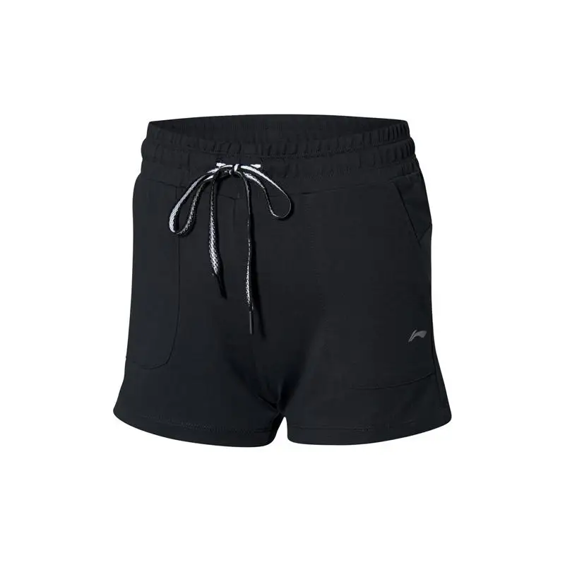 Li-Ning женские тренировочные спортивные шорты 82% хлопок 15% полиэстер 3% спандекс дышащие удобные спортивные шорты AKSP056 CAMJ19 - Цвет: AKSP056-2H