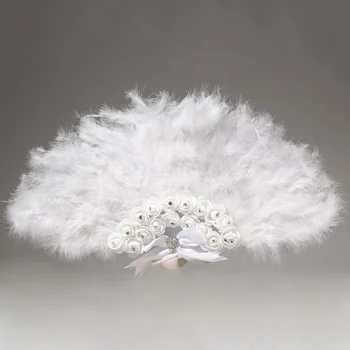 

Fans Handheld Decorative Folding Lace With Plastic Ribs Frame For Wedding Home Decoration Photo Props