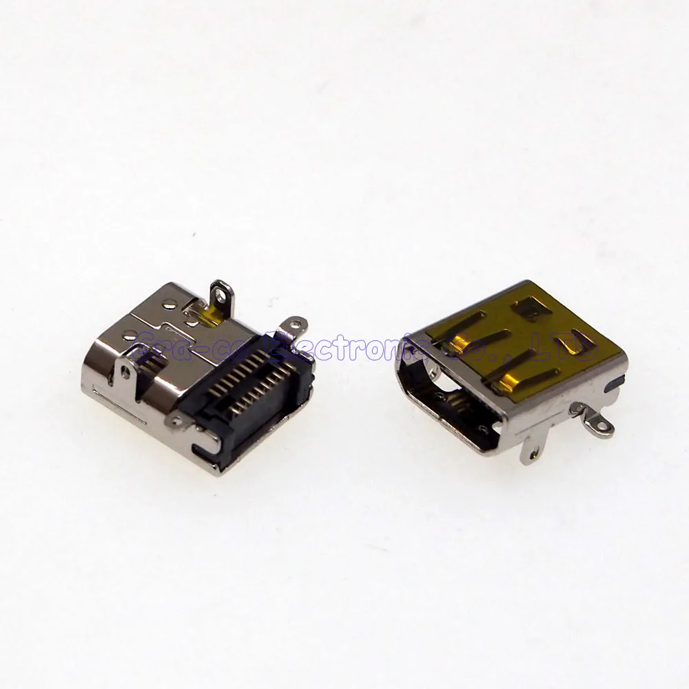 50 шт микро HDMI D Тип два DIP Два SMD ноги микро гнездо для HDMI