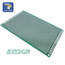 1 шт. 8x12 см Прототип PCB 2 слоя 8*12 см панель универсальной платы двойная сторона 2,54 мм