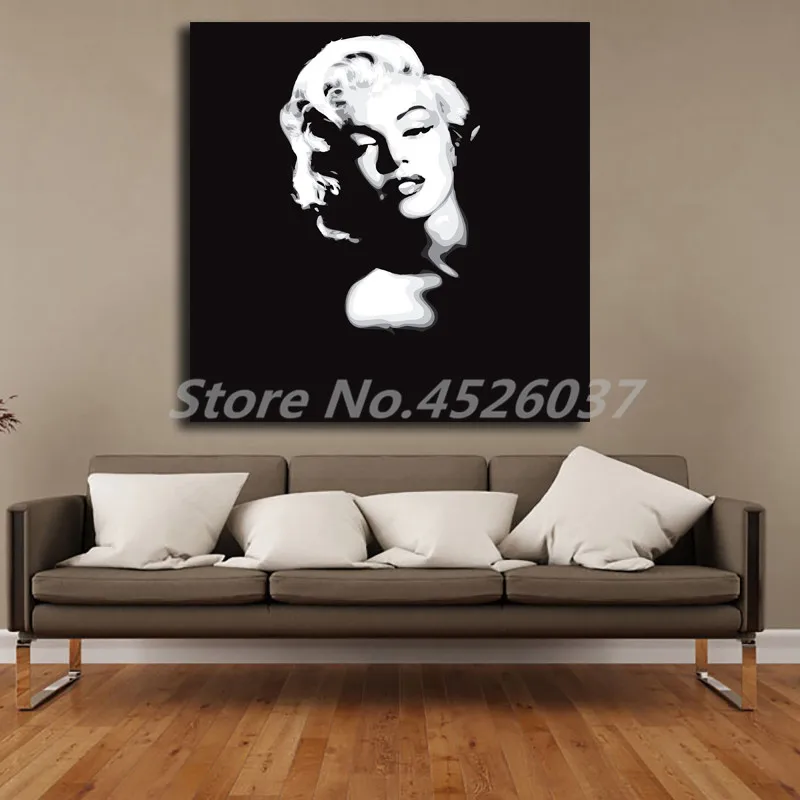 Плакаты Мэрилин Монро балерина черно белые Энди Warhol холст живопись печать