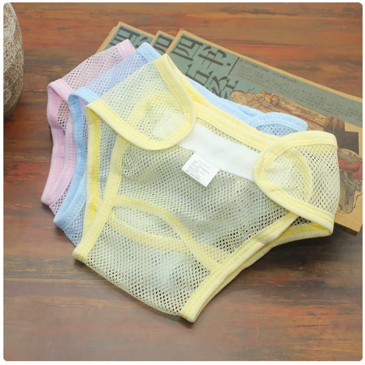 Новый моющийся сетчатый карман для подгузников, летние носки для новорожденных, дышащие подгузники для новорожденных с хлопковой