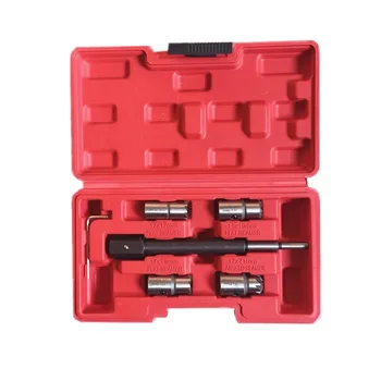 

5PC diesel car nozzle seat cleaning reamer group Professional auto repair tool