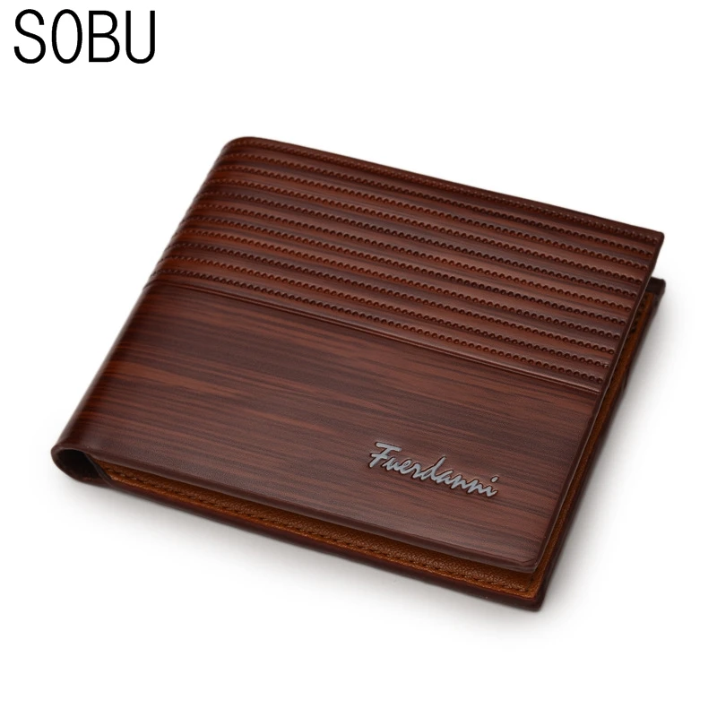 Vintage Men Leather Brand Luxury High Quality Wallet Short Slim Male Purses Money Clip Credit Card Dollar Price TM002