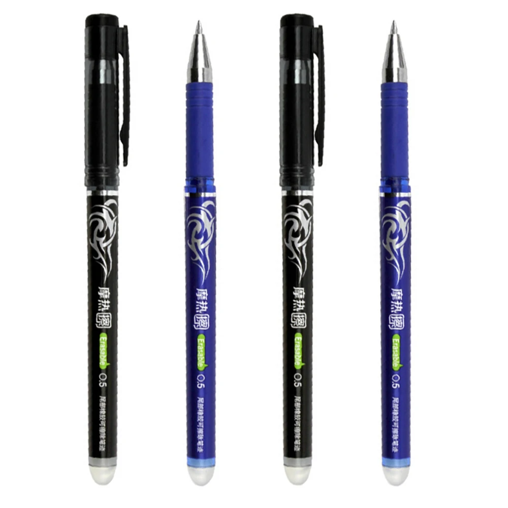 Koop 4 stks partij Creatieve Uitwisbare Gel Inkt Pen Decoratie Schrijven Signing Pen School Office Supply Student Briefpapier Kids