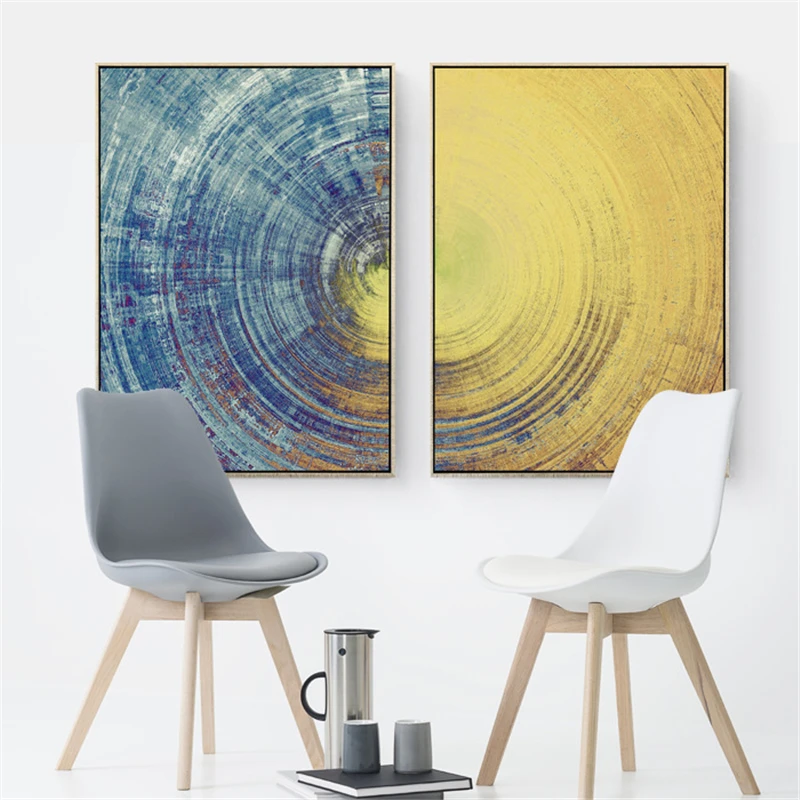 

Vintage Art Abstract Color Matching Poster Decoration Murale De Luxe Print Canvas Painting Picture Home Wall Art Decoration