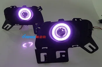 

eOsuns CCFL angel eye led daytime running light DRL + halogen Fog Light + Projector Lens for mazda 6 coupe