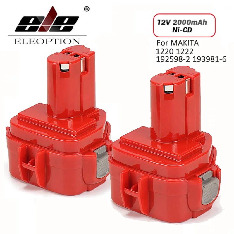 Аккумуляторная батарея для Makita 12 В PA12 2 шт. 2000 мАч Ni CD Сменный аккумулятор