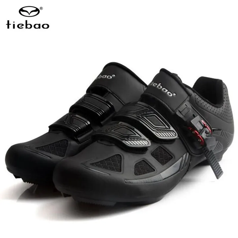 Tiebao/Обувь для шоссейного велоспорта; Комплект для езды на велосипеде; Мужская Спортивная обувь для велосипеда; черные мужские кроссовки с самоблокирующимся замком; Женская дышащая велосипедная обувь