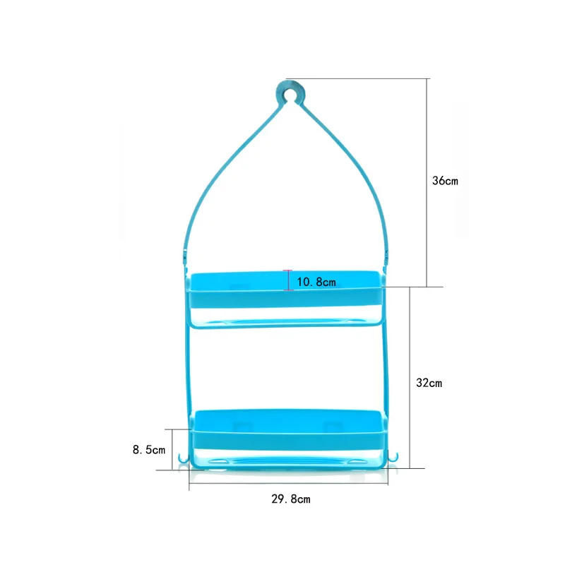 Двухслойная подвесная полка для ванной, принадлежности для ванной, стеллаж для хранения пластмассовый, сделай сам, душевой органайзер, держатель, аккуратный, для кухни, для хранения