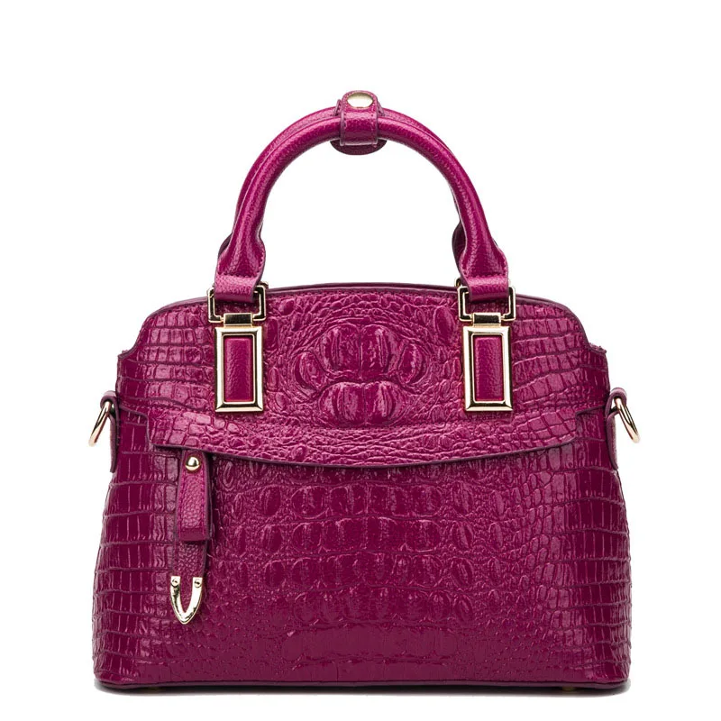 

Ladies new leather cowhide crocodile pattern multicolor shell bag Ladies new leather cowhide crocodile pattern multicolor shell