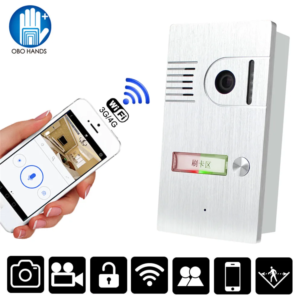 Smart house Door Intercom System Video Doorbell RFID WiFi Wireless Camera Night Version IR Motion Detection Alarm Dog safe | Безопасность