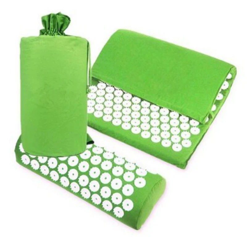 Massager68*4cm Cushion Shakti Mat Acupressure Relieve Back Body Pain Spike Mat Acupuncture Massage Yoga Mat with Pillow Massager68*4cm Cushion Shakti Mat Acupressure Relieve Back Body Pain Spike Mat Acupuncture Massage Yoga Mat with Pillow