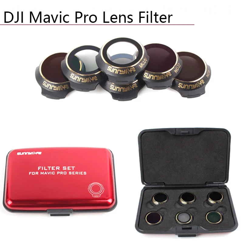 

Multi-Layer Coating Film MCUV/CPL/ND4 ND8 ND16 ND32 Lens Filter Protector for DJI MAVIC PRO PLATINUM WHITE Drone