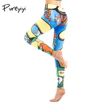 

Floral Print High Waist Compression Yoga Pants Wide Waistband Quick Dry Striped Workout Yoga Leggings Fitness Apparal Gym Wear