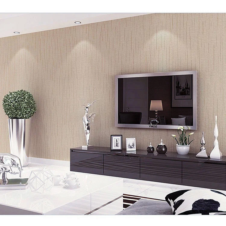 

Modern minimalist plain foam color non-woven wallpaper home improvement project wallpaper for living room bedroom decor