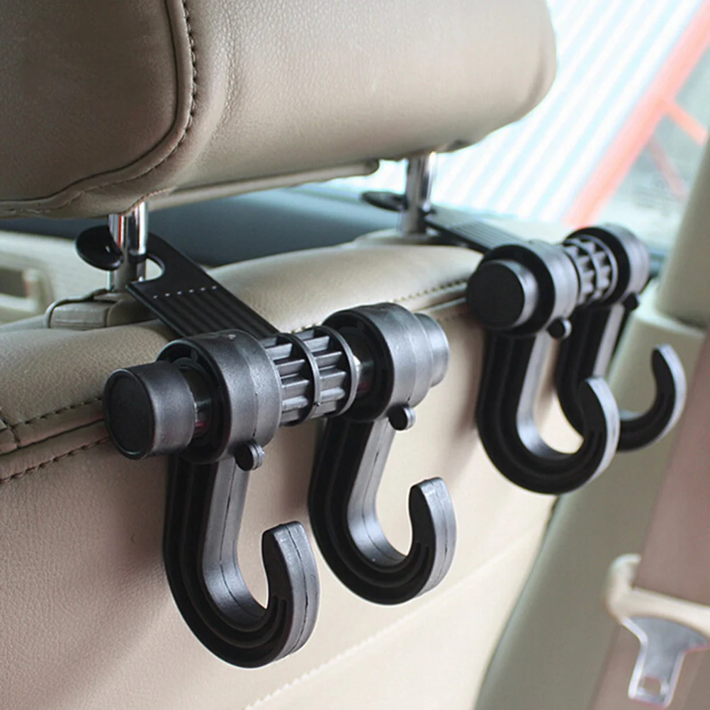 1Pair Universal Auto Car Seat Headrest Hanger Bag Hook Holder for Bag