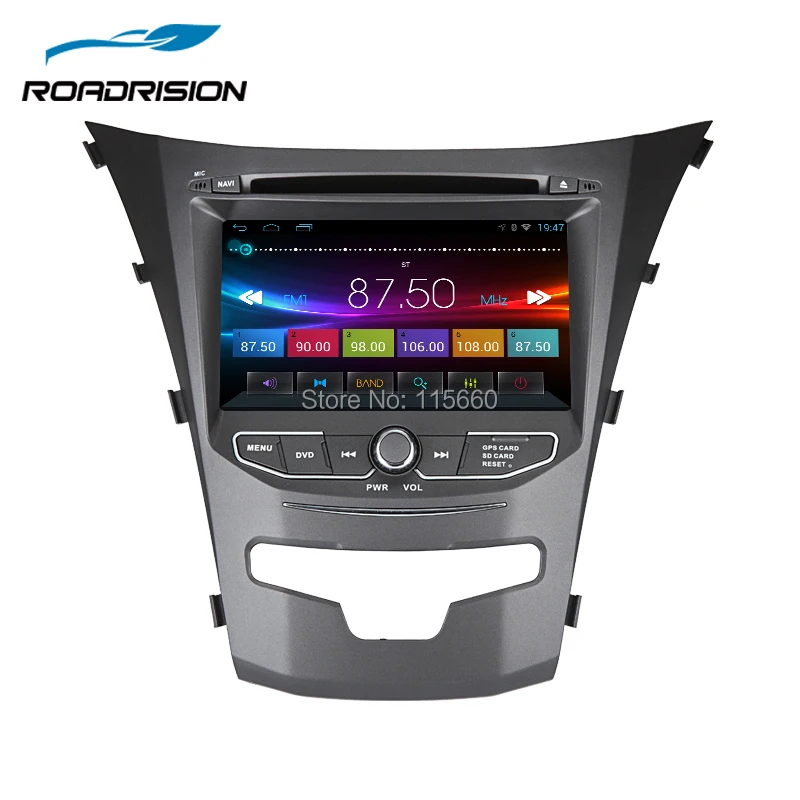 RoadRision 2din 7 &quotавтомобильный dvd плеер Android 6 0 для SsangYong Korando Actyon 2014 2015 авто радио с gps