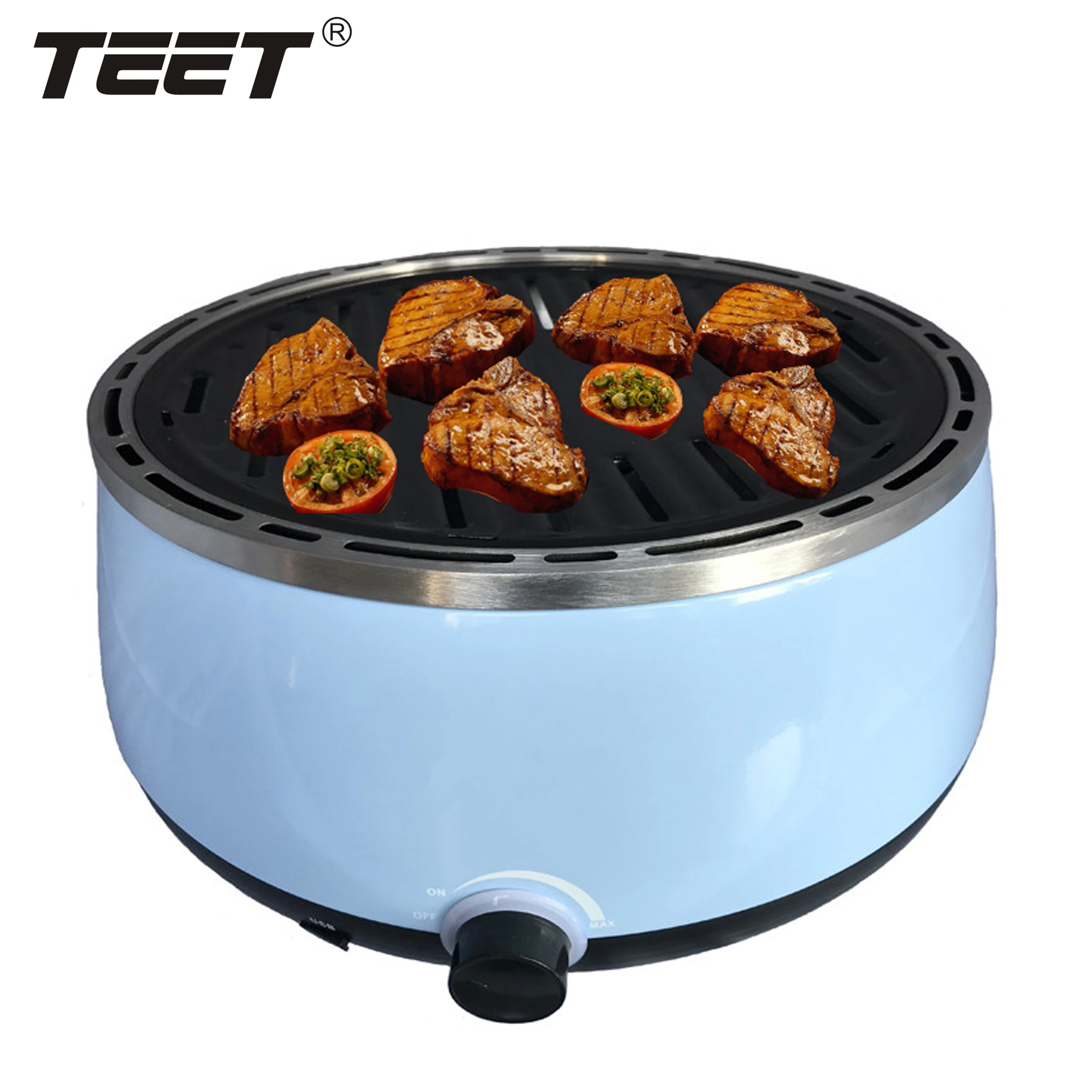 

Non-Electric Portable Charcoal Smokeless Operated BBQ Grill in Round Shape/Charcoal barbeque grill stove
