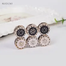 XT106 wholesale fashion headwear scarf magnet brooch flower hijab clips 12pcs/lot 12pcs dozen mix color classic round solid magnet brooch hijab accessories muslim magnetic pin hijab scarf buckle magnet